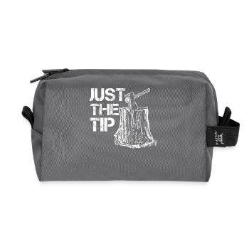 Axtwerfen Nur Die Spitze Axtflüsterer Vintage - Recycelte Kulturtasche - Anthrazit - Vorne