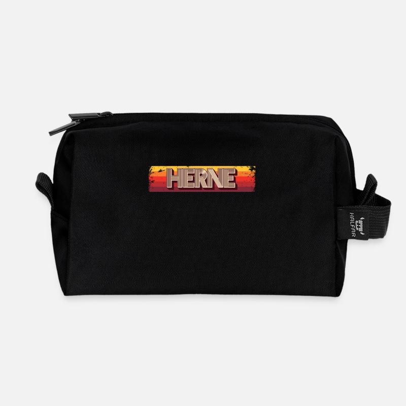 Hernerin Herner Herne - Recycelte Kulturtasche - Schwarz