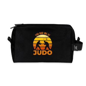 Le dicton du judoka - Trousse de toilette en tissu recyclé - noir - Devant