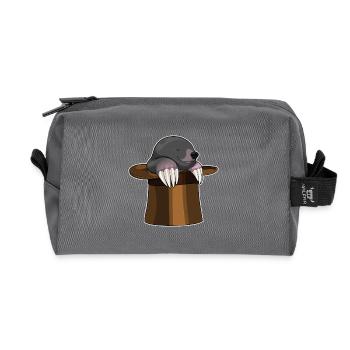 Cylindre molemétrique - Trousse de toilette en tissu recyclé - anthracite - Devant