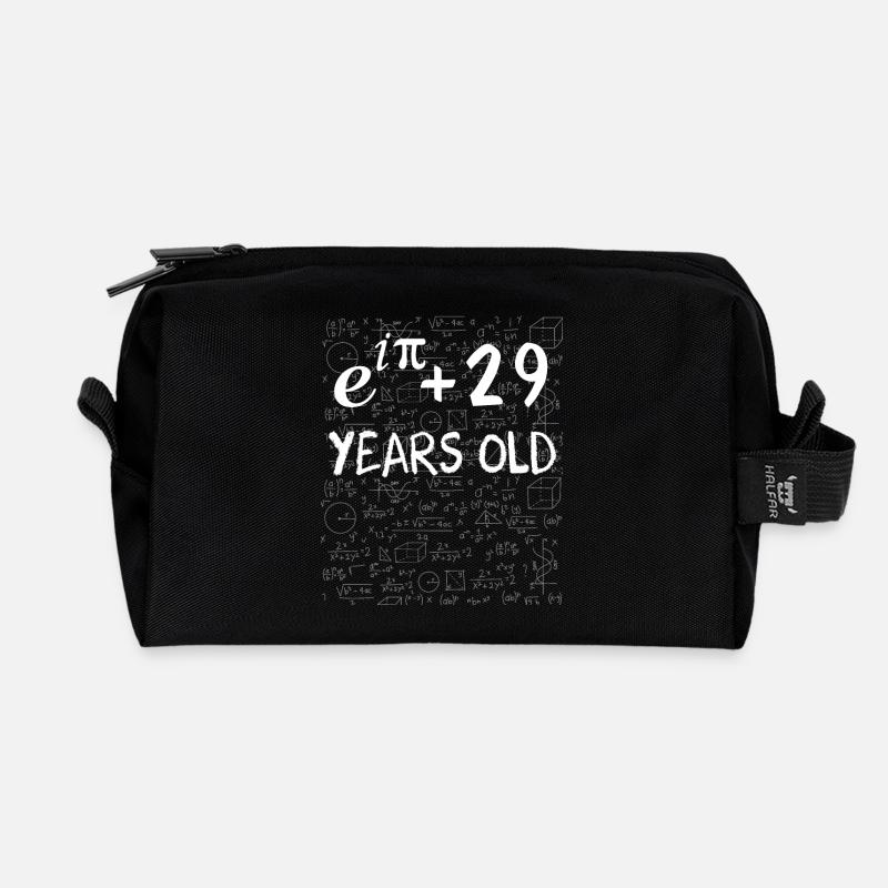 28. Geburtstag 28 Jahre alt Euler Identität - Recycelte Kulturtasche - Schwarz