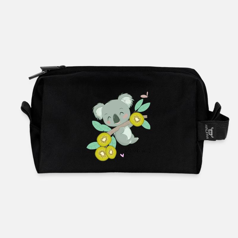 Koala Kiwalous Fantasy - Recycled Toiletry Zip Bag - black