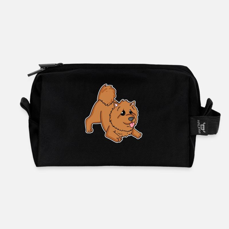 Chow Chow Hunderasse Hund Hunde - Recycelte Kulturtasche - Schwarz