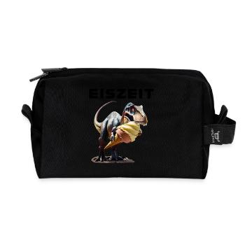 L’ère glaciaire avec les dinosaures - Trousse de toilette en tissu recyclé - noir - Devant