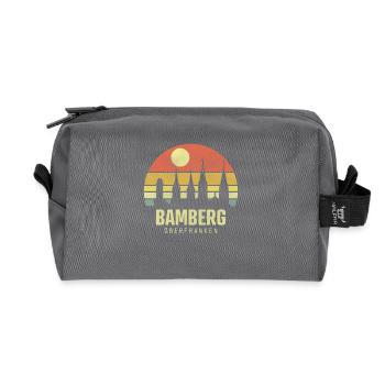 Bamberg Bamberger Stadt Oberfranken Koordinaten - Recycelte Kulturtasche - Anthrazit - Vorne