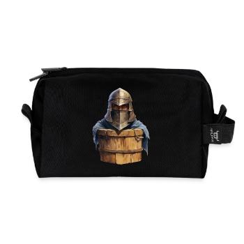 Ritter im Eimer – Lustiges RPG Design - Recycelte Kulturtasche - Schwarz - Vorne