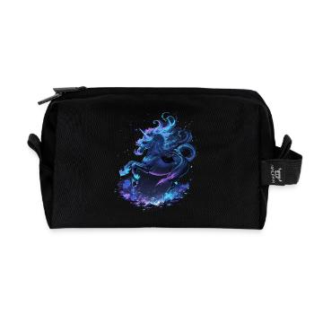 Licorne mystique minuit - Trousse de toilette en tissu recyclé - noir - Devant