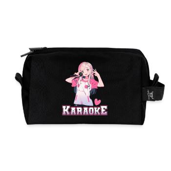 Mädchen Manga Anime Karaoke - Recycelte Kulturtasche - Schwarz - Vorne