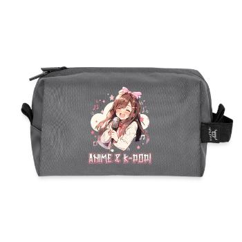 Anime Und K-Pop Koreanische Popmusik Kpop - Recycelte Kulturtasche - Anthrazit - Vorne