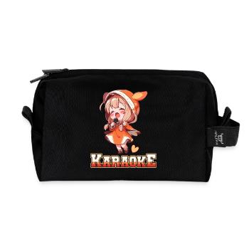 Mädchen Manga Anime Karaoke - Recycelte Kulturtasche - Schwarz - Vorne