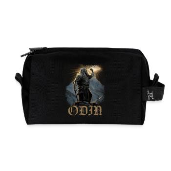 Mighty Odin Viking Mythologie nordique - Trousse de toilette en tissu recyclé - noir - Devant