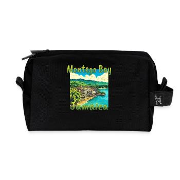 Karibisches Flair: Urlaub in Montego Bay, Jamaika - Recycelte Kulturtasche - Schwarz - Vorne