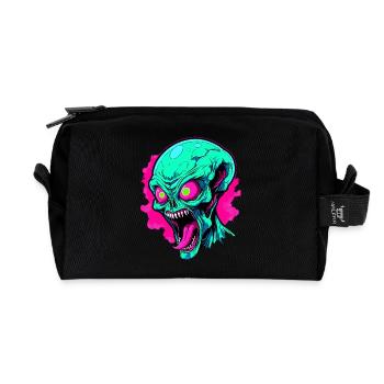 Wütende Alien-Invasion - Recycelte Kulturtasche - Schwarz - Vorne