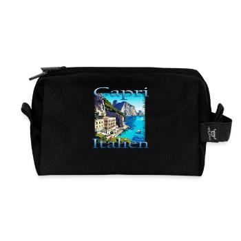 Hawaii Waikiki Beach O'ahu Honolulu Design - Recycelte Kulturtasche - Schwarz - Vorne