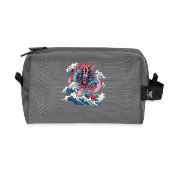 Tokio Asien 80er Japanischer Retro Drache Drachen - Recycelte Kulturtasche - Anthrazit - Vorne