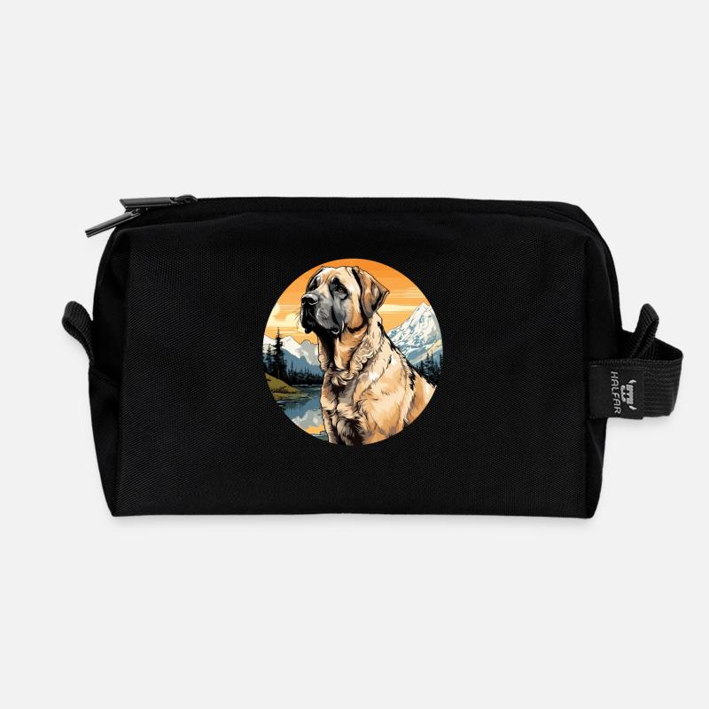 Hund Kangal - Recycelte Kulturtasche - Schwarz