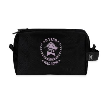 1964 Étoile Naissance 60e anniversaire Étoile - Trousse de toilette en tissu recyclé - noir - Devant