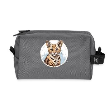 Savannah - Recycled Toiletry Zip Bag - anthracite - Front