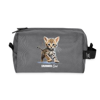 Savannah - Recycled Toiletry Zip Bag - anthracite - Front