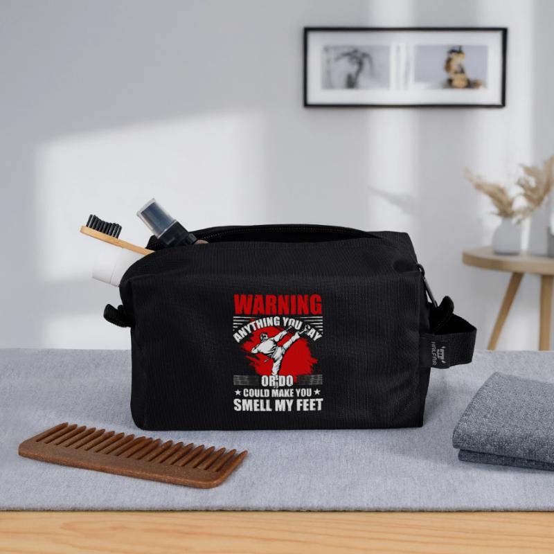 Warnung Alles, was du sagst oder tust, kann dich riechen lassen Recycelte Kulturtasche