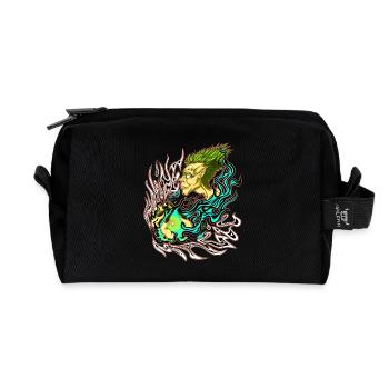 Weiße Magie - Recycelte Kulturtasche - Schwarz - Vorne