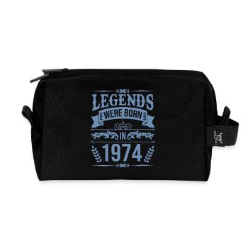 En 1974 naissent des légendes nées en 1974 - Trousse de toilette en tissu recyclé - noir - Devant
