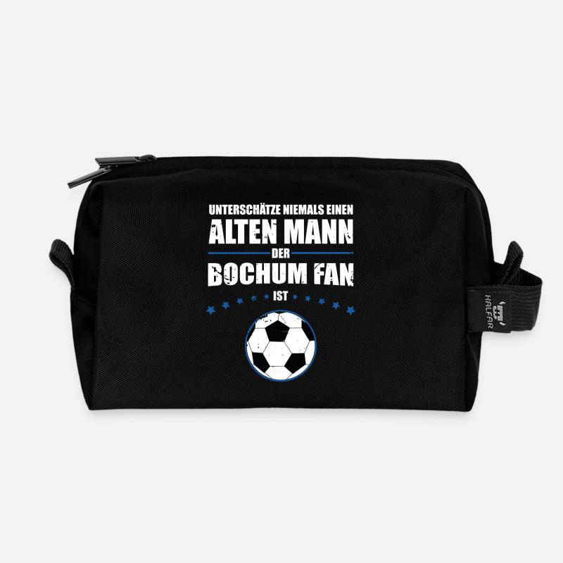 Alter Mann - Bochum Fan | Retro Vintage Design - Recycelte Kulturtasche - Schwarz
