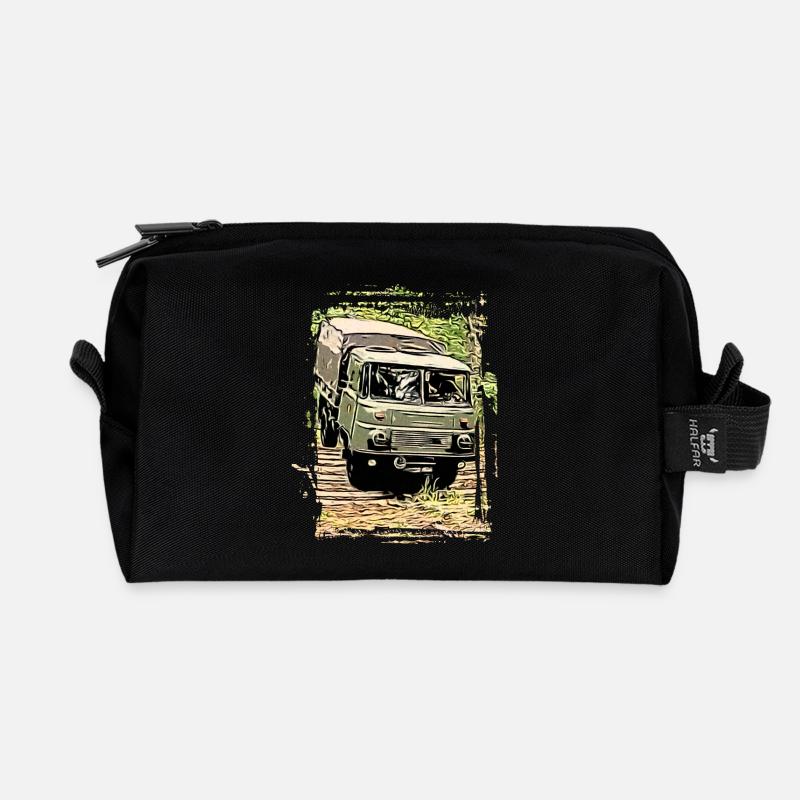 Robur LO 2002 - Recycelte Kulturtasche - Schwarz