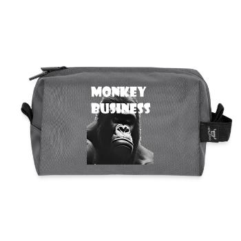 Singeries - Trousse de toilette en tissu recyclé - anthracite - Devant