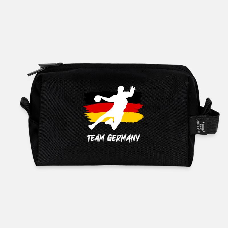 Handball Team Germany - Recycled Toiletry Zip Bag - black