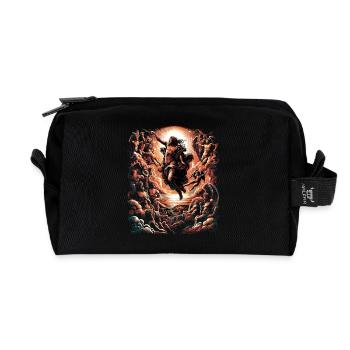 Divine Dawn - Pantheon of Myths" - Recycled Toiletry Zip Bag - black - Front