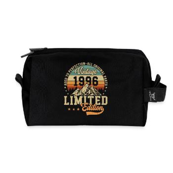 1996 Geburtstagsgeschenk 1996 Jahrgang 1996 Geschenk - Recycelte Kulturtasche - Schwarz - Vorne