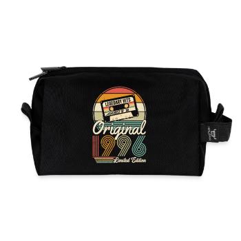 1996 Geburtstagsgeschenk 1996 Jahrgang 1996 Geschenk - Recycelte Kulturtasche - Schwarz - Vorne