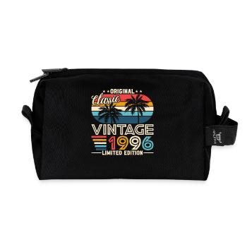 1996 Geburtstagsgeschenk 1996 Jahrgang 1996 Geschenk - Recycelte Kulturtasche - Schwarz - Vorne
