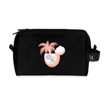 Urlaub Holiday - Recycelte Kulturtasche - Schwarz - Vorne