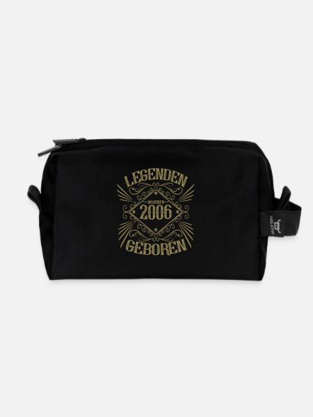 Legenden wurden 2006 geboren - Recycelte Kulturtasche - Schwarz