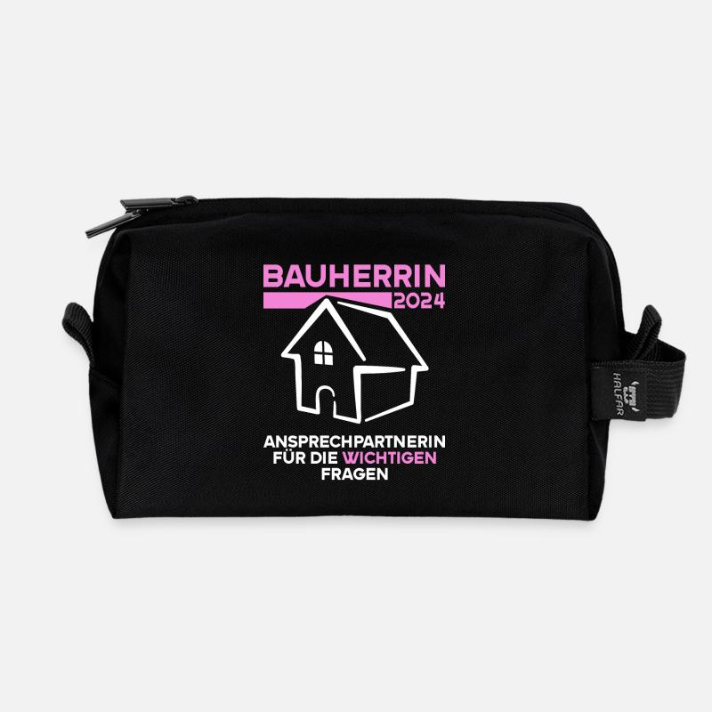 Ansprechpartnerin wichtigen Fragen Bauherrin 2024 - Recycelte Kulturtasche - Schwarz