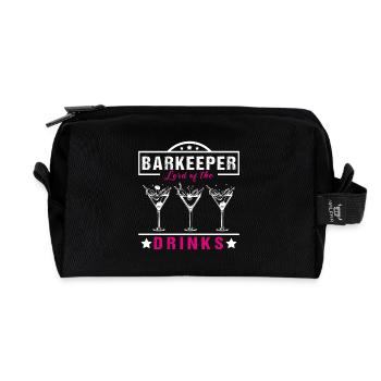 Barkeeper Lord - Recycelte Kulturtasche - Schwarz - Vorne