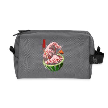 Kanagawa Japan Wassermelone - Recycelte Kulturtasche - Anthrazit - Vorne