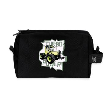 MB trac turbo power traktor - Recycelte Kulturtasche - Schwarz - Vorne