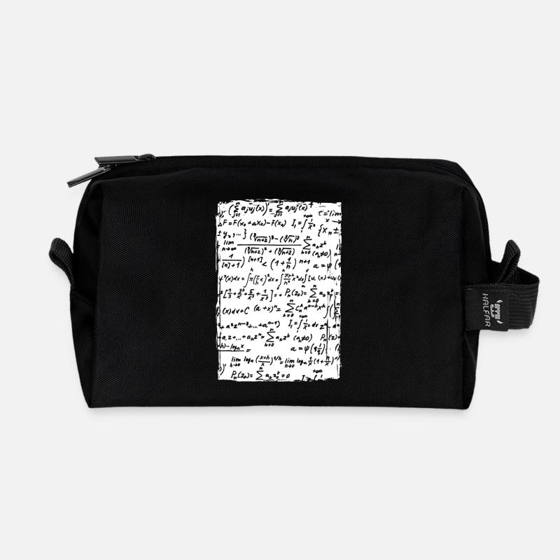 Mathematische Formeln - Recycelte Kulturtasche - Schwarz