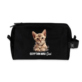 Egyptian Mau Kitten Cat Egyptian Mau - Recycled Toiletry Zip Bag - black - Front