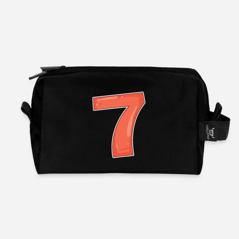 7 - Recycled Toiletry Zip Bag - black