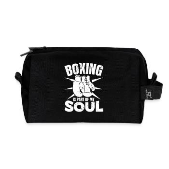 La boxe fait partie de mon âme - Trousse de toilette en tissu recyclé - noir - Devant