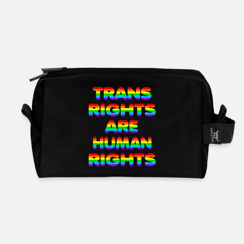 Trans Rights for CSD Christopher Street Day - Recycelte Kulturtasche - Schwarz