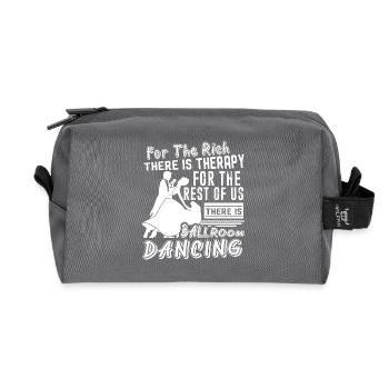 Ballroom Dance Ballroom Dancing Therapy - Recycled Toiletry Zip Bag - anthracite - Front