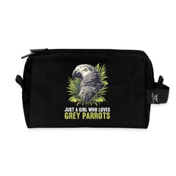Graupapageien Graupapagei - Recycelte Kulturtasche - Schwarz - Vorne