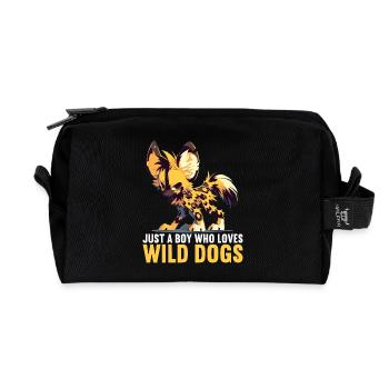 Wild Dogs Wild Dog - Recycled Toiletry Zip Bag - black - Front