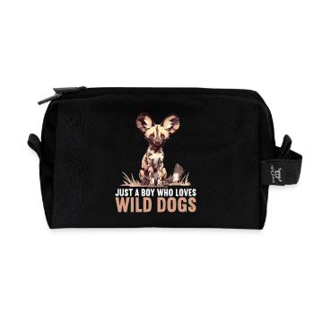 Wild Dogs Wild Dog - Recycled Toiletry Zip Bag - black - Front