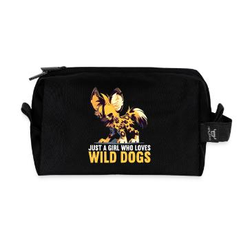 Wild Dogs Wild Dog - Recycled Toiletry Zip Bag - black - Front